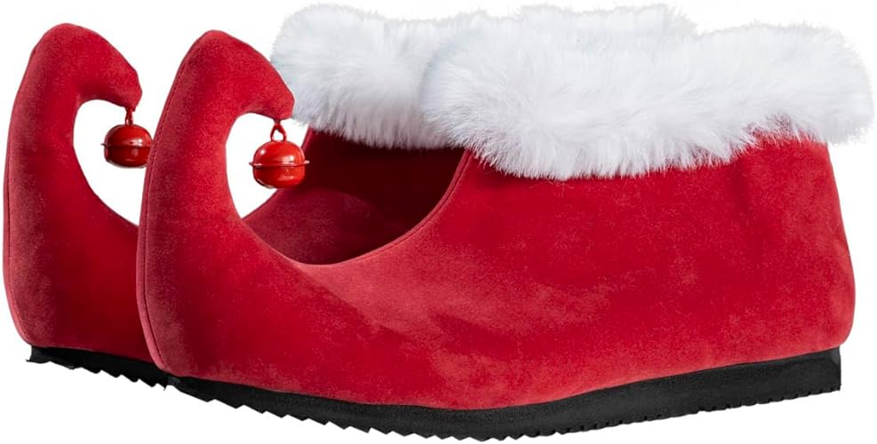 Green Monster Christmas Movie Red Shoes with Bells