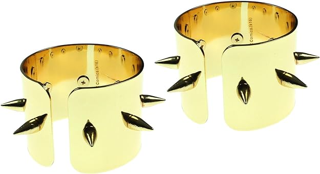 Suicide Squad Harley Quinn metal Spike Cuffs - Set of 2