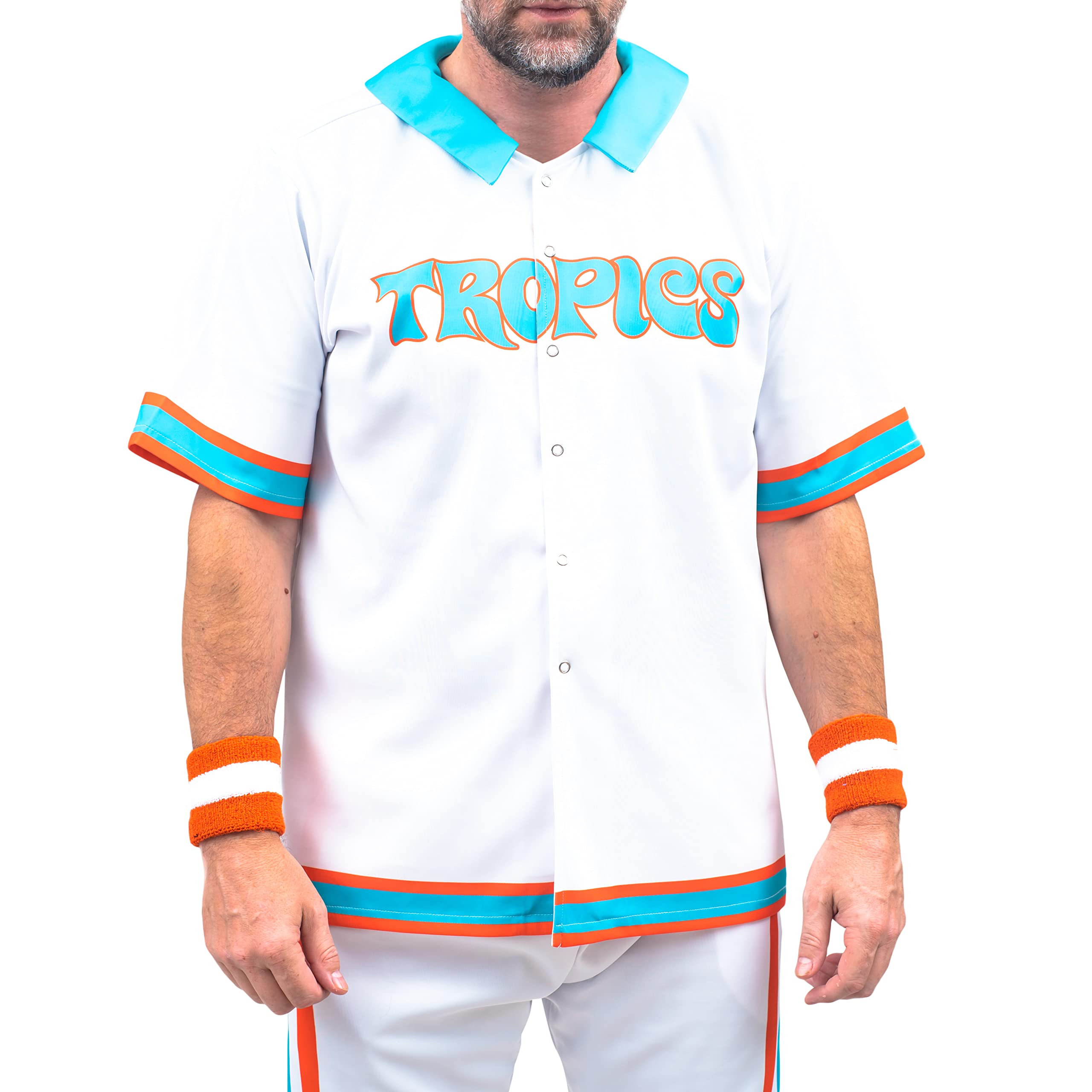 Jackie Moon Basketball Player Flint Tropics Deluxe Halloween Costume Warm Up Complete Set Cosplay