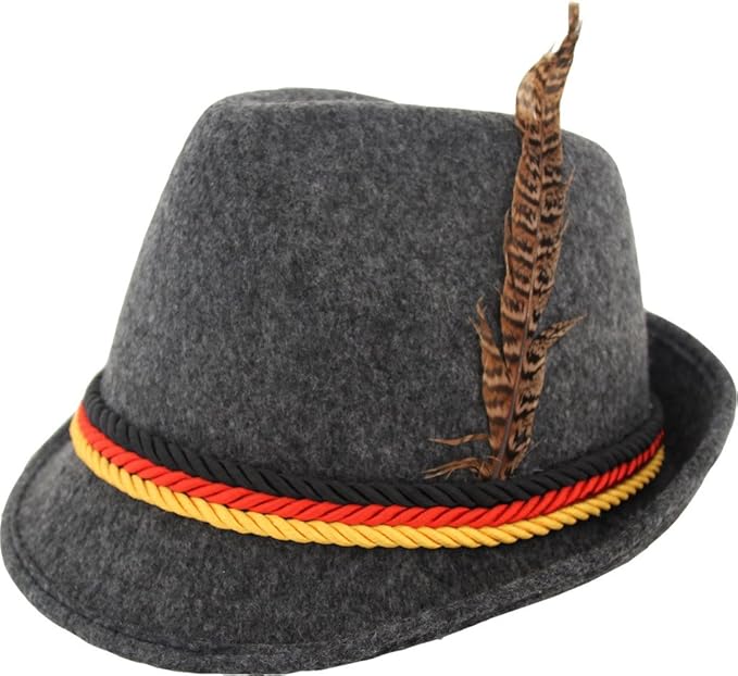 German Alpine Bavarian Oktoberfest Halloween Cosplay Costume Party Hat (3 Colors)