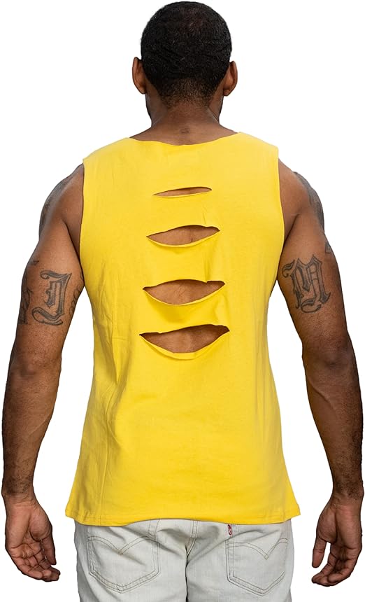 Wrestler Hogan Rules Sleeveless Yellow T-Shirt
