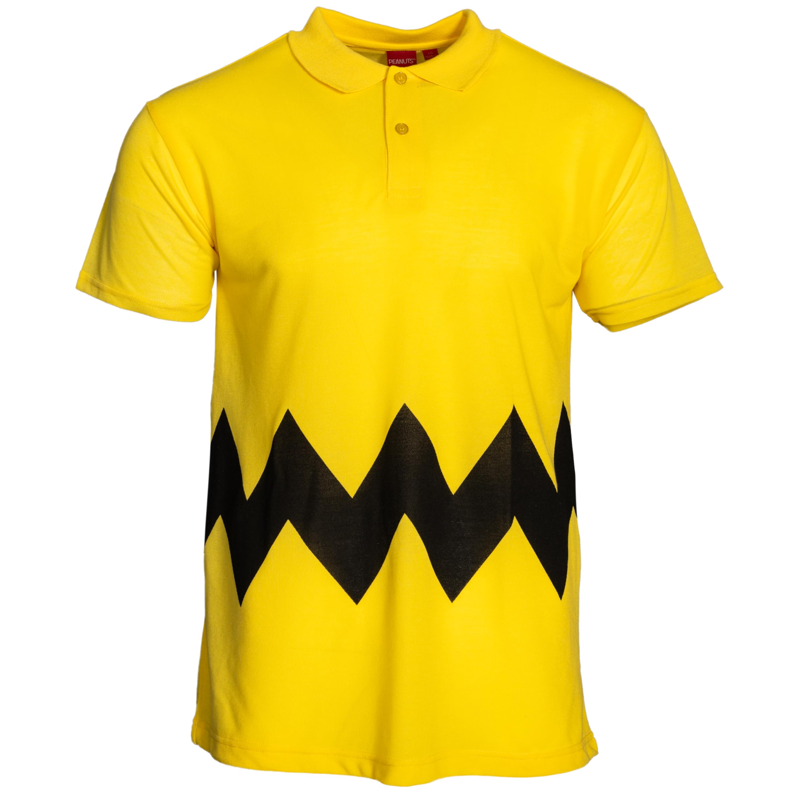 Charlie Yellow Polo Button Up Adult Unisex Halloween Cosplay Costume T-Shirt