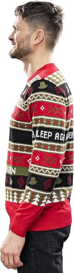 Elm Street Freddy Krueger Never Sleep Knitted Ugly Christmas Sweater