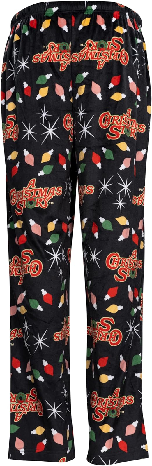 Brushed Fleece Holiday Lights Pj Lounge Pants Pajamas for Men