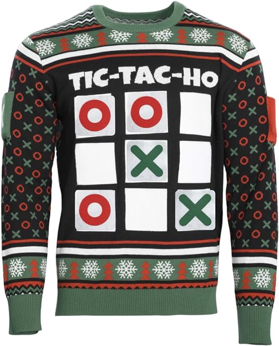 Tic Tac Ho Festive Holiday Party Game Wear Sweater