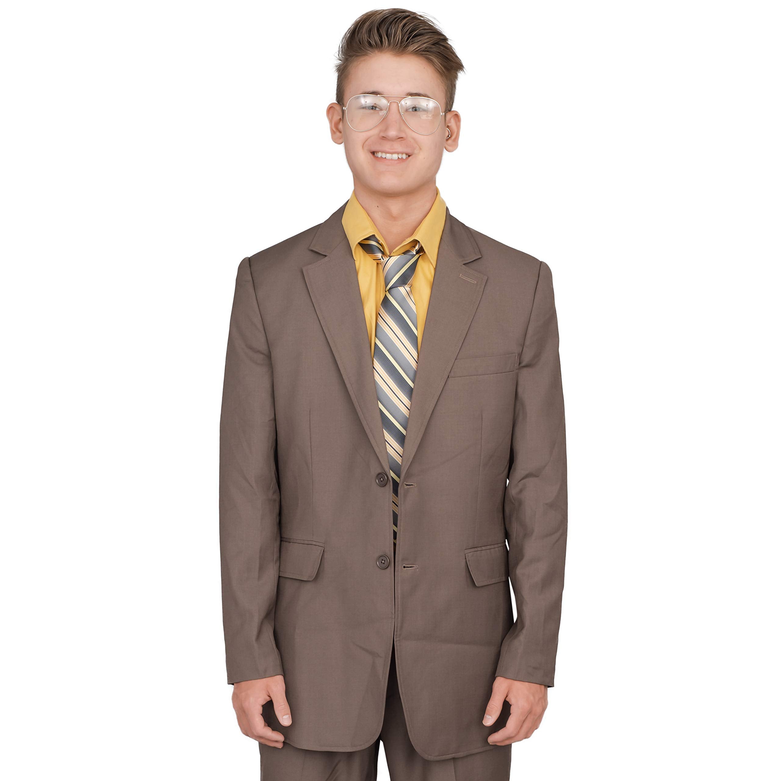 Adult Halloween Costume Set Office Schrute Complete Suit