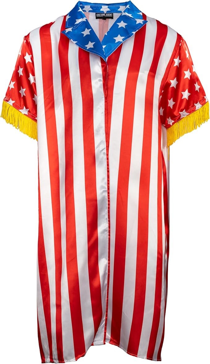 80s Sly Boxing Movie Part 3 Apollo Boxer Halloween Costume Cosplay 2-Piece Set - TVStoreOnline