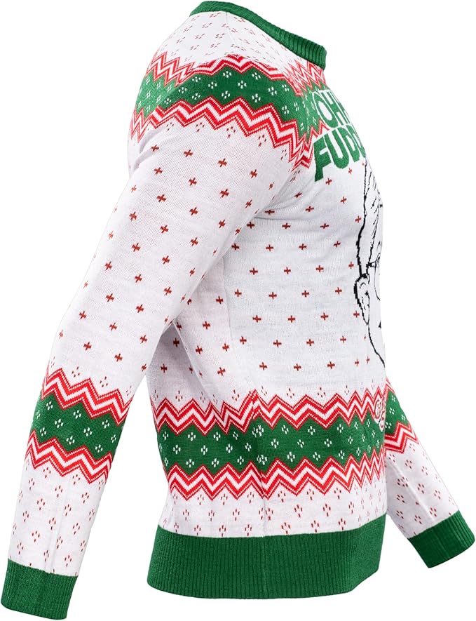 Officially Licensed Christmas Story Ralphie Ohh Fuddggee Adult Knitted Ugly Christmas Sweater