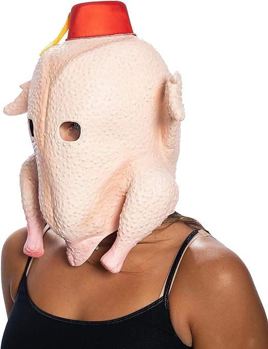 Turkey Head Mask and Glasses Set