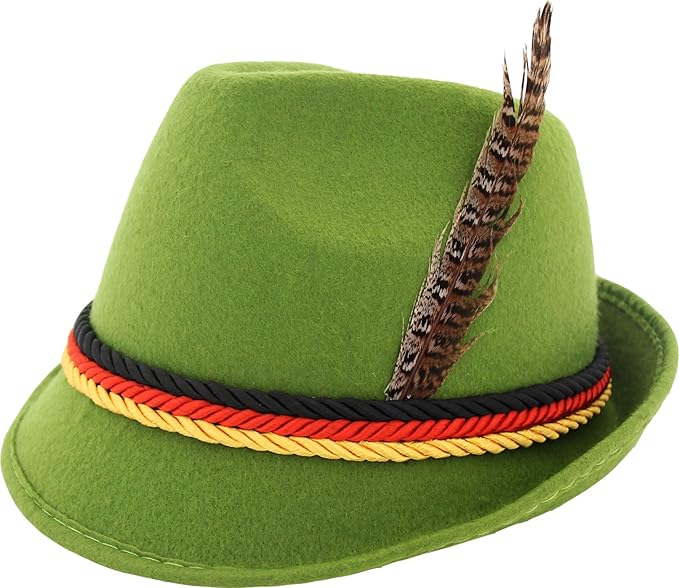 German Alpine Bavarian Oktoberfest Halloween Cosplay Costume Party Hat (3 Colors)