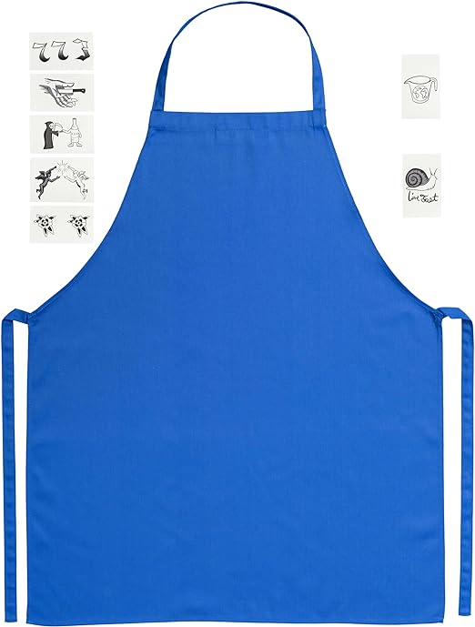 Bear Apron and Seven Removable Tattoos Set Sandwich Shop Chef Costume
