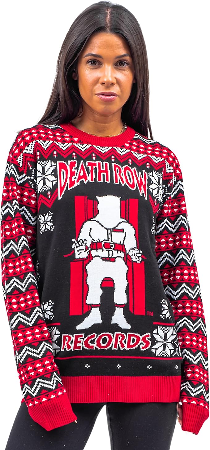 Death Row Records Inmate Fair Isle Adult Unisex Ugly Christmas Sweater