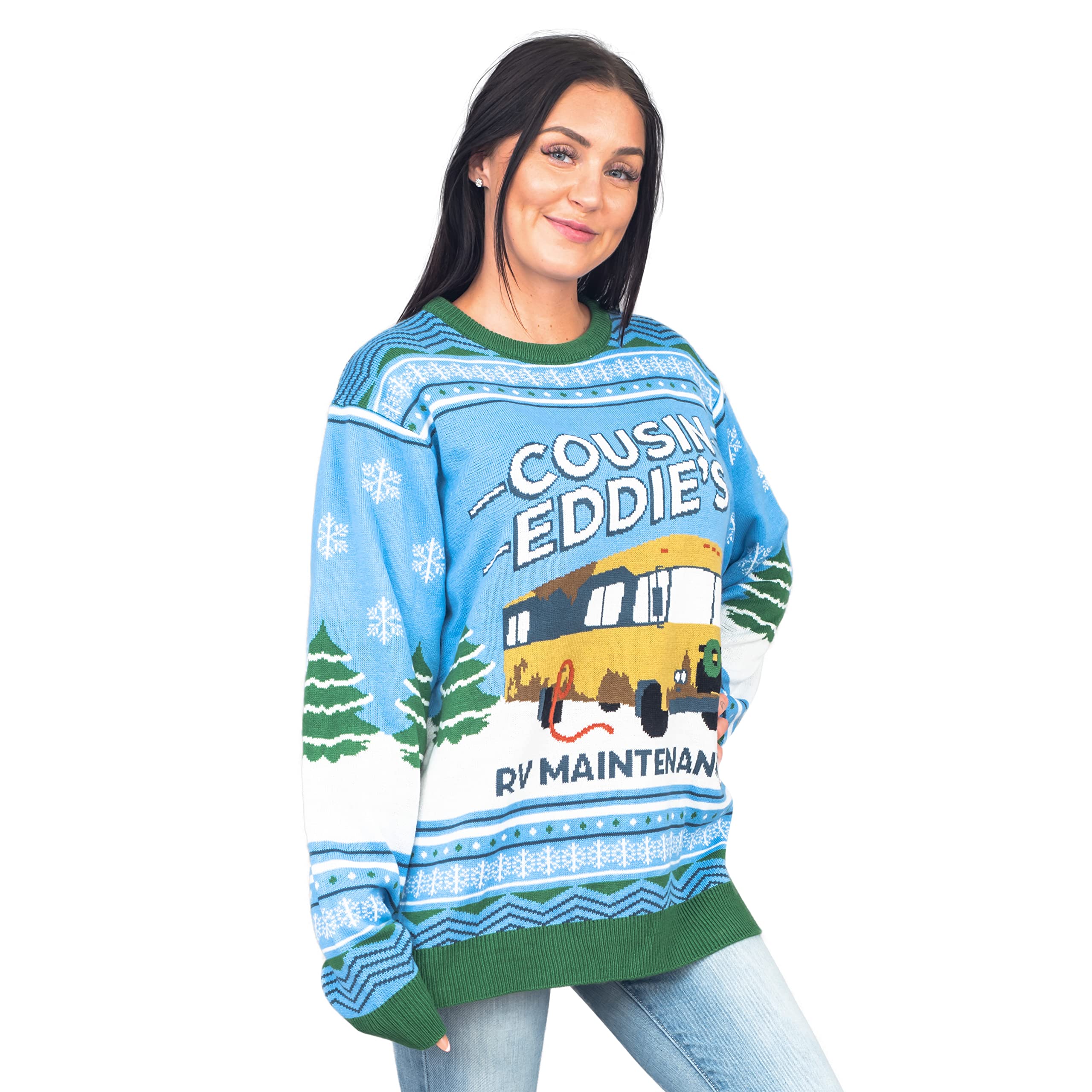 National Lampoon Christmas Vacation Blue Eddies Ugly Christmas Sweater