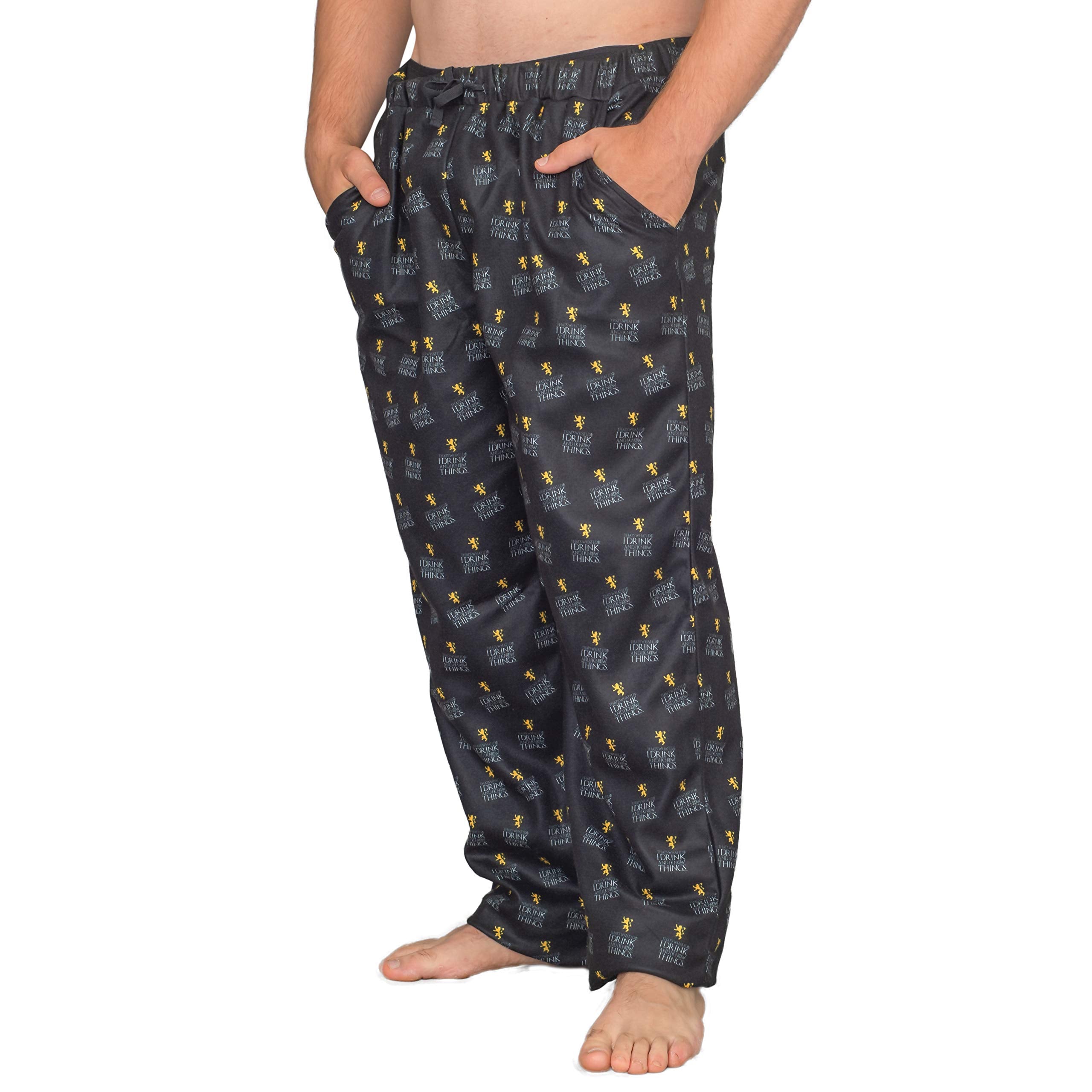 GOT I Drink and I Know Things Adult Unisex Funny Lounge Pants Pajamas