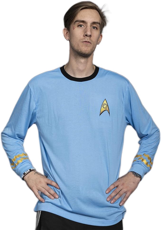 Star Trek Long Sleeve Blue T-shir