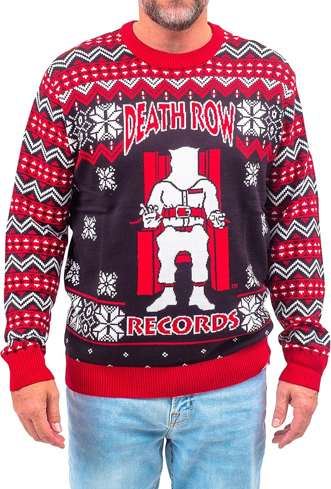 Death Row Records Inmate Fair Isle Adult Unisex Ugly Christmas Sweater