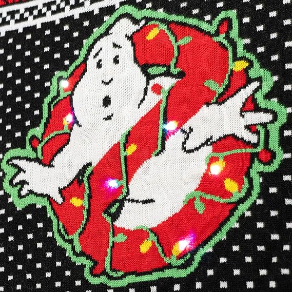 Ghostbusters Logo Marhsmellow Man Sweater