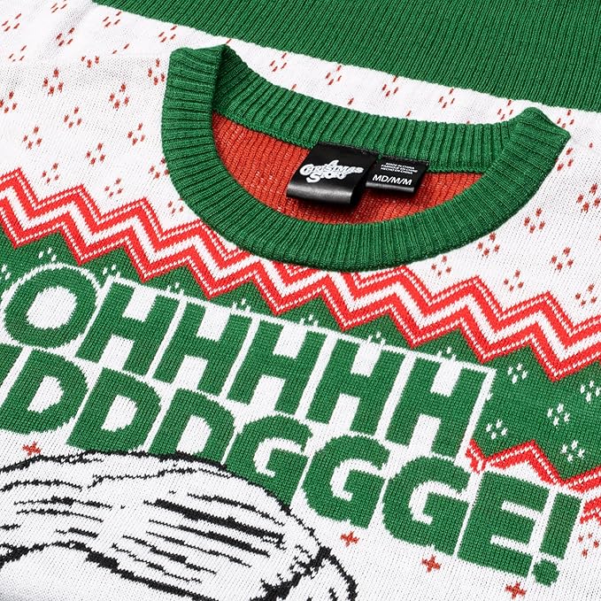 Officially Licensed Christmas Story Ralphie Ohh Fuddggee Adult Knitted Ugly Christmas Sweater