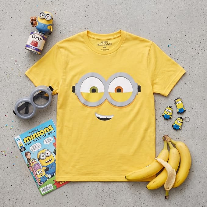 Kids Youth Minions Big Face Halloween Cosplay Costume T-Shirt