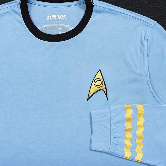 Star Trek Long Sleeve Blue T-shir
