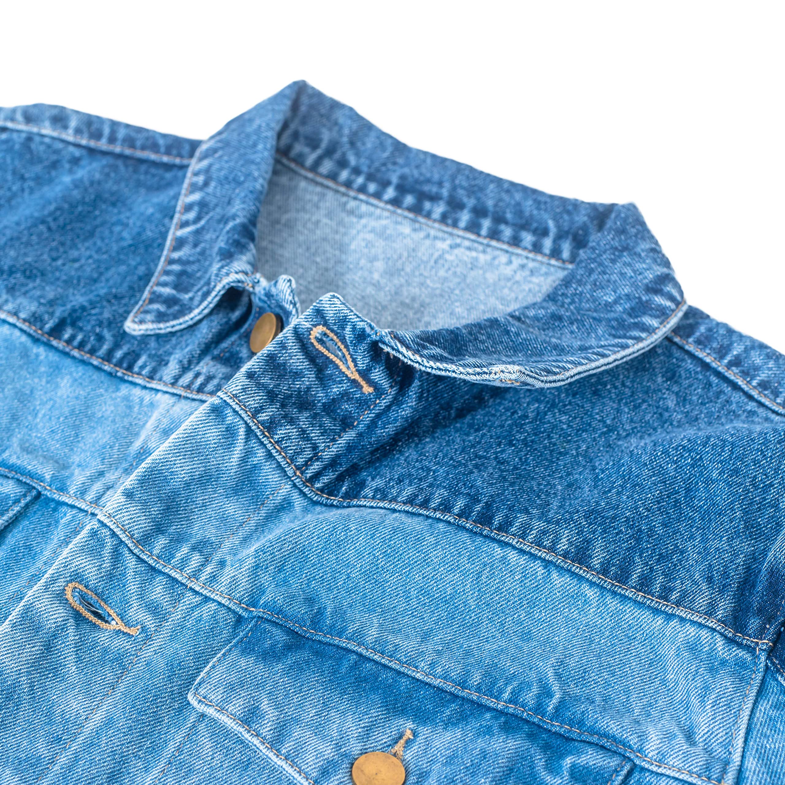 Marty McFly Denim Shirt and Red Puffy Vest Halloween Costume Cosplay