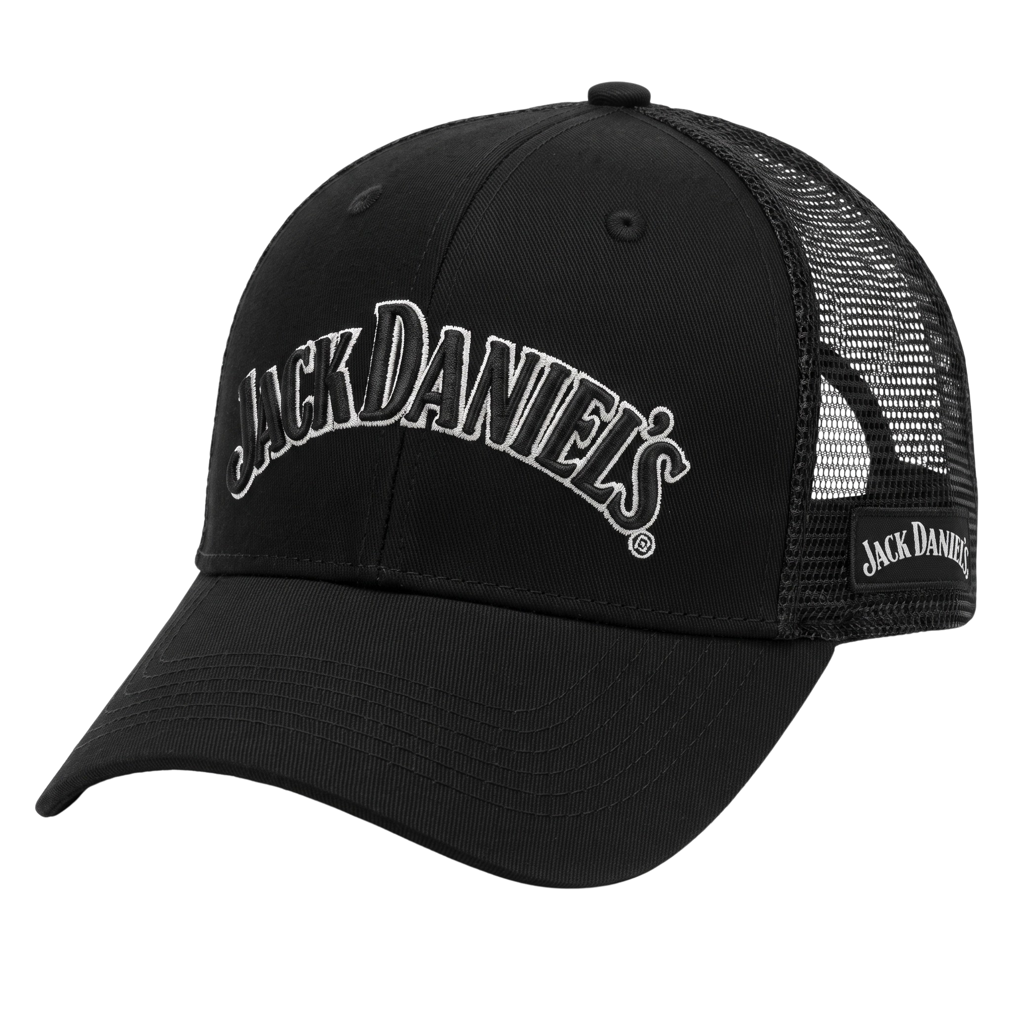 Official Jack Daniel's Black Arch Logo Adult Unisex Trucker Hat