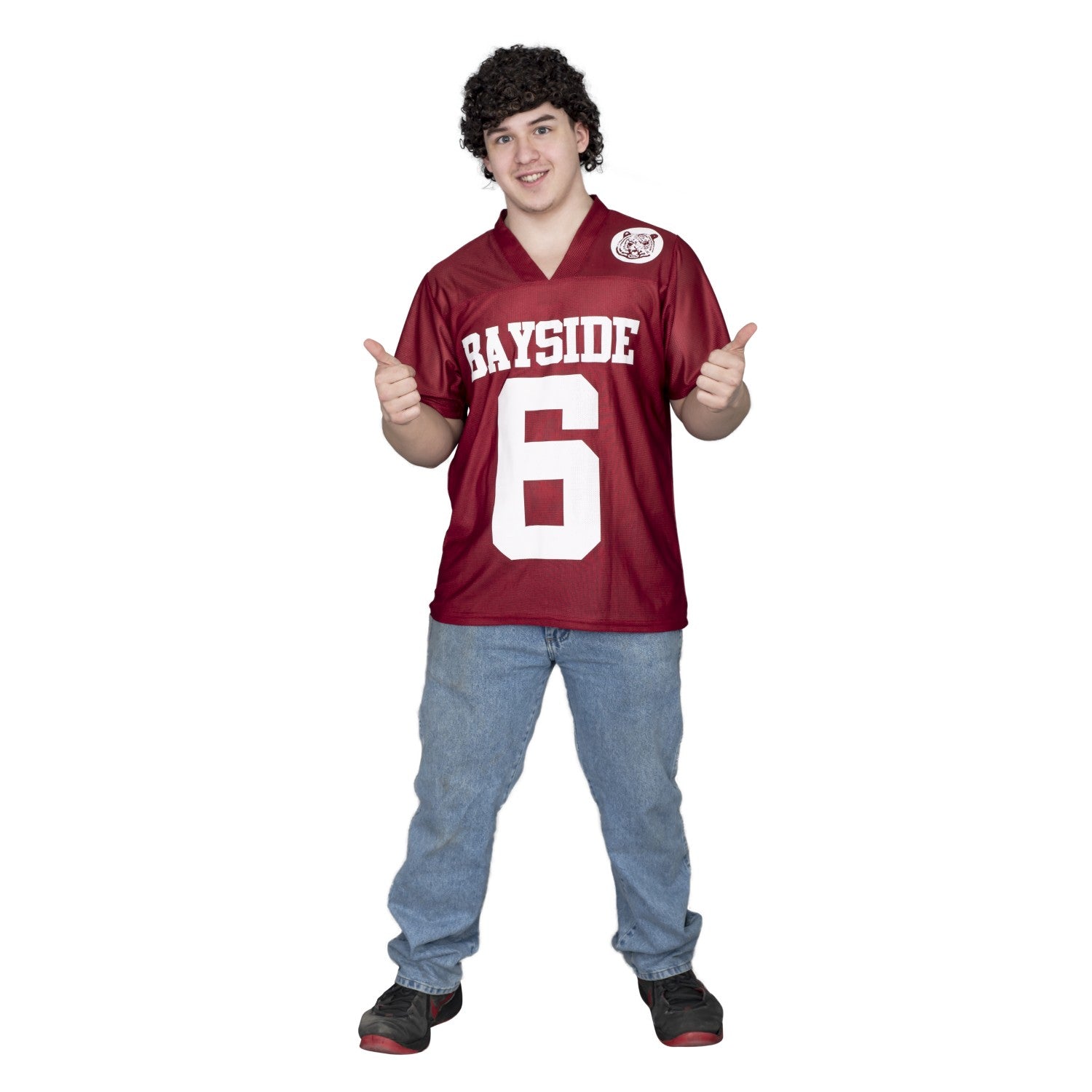 AC Slater #6 Bayside Tigers Costume Football Jersey