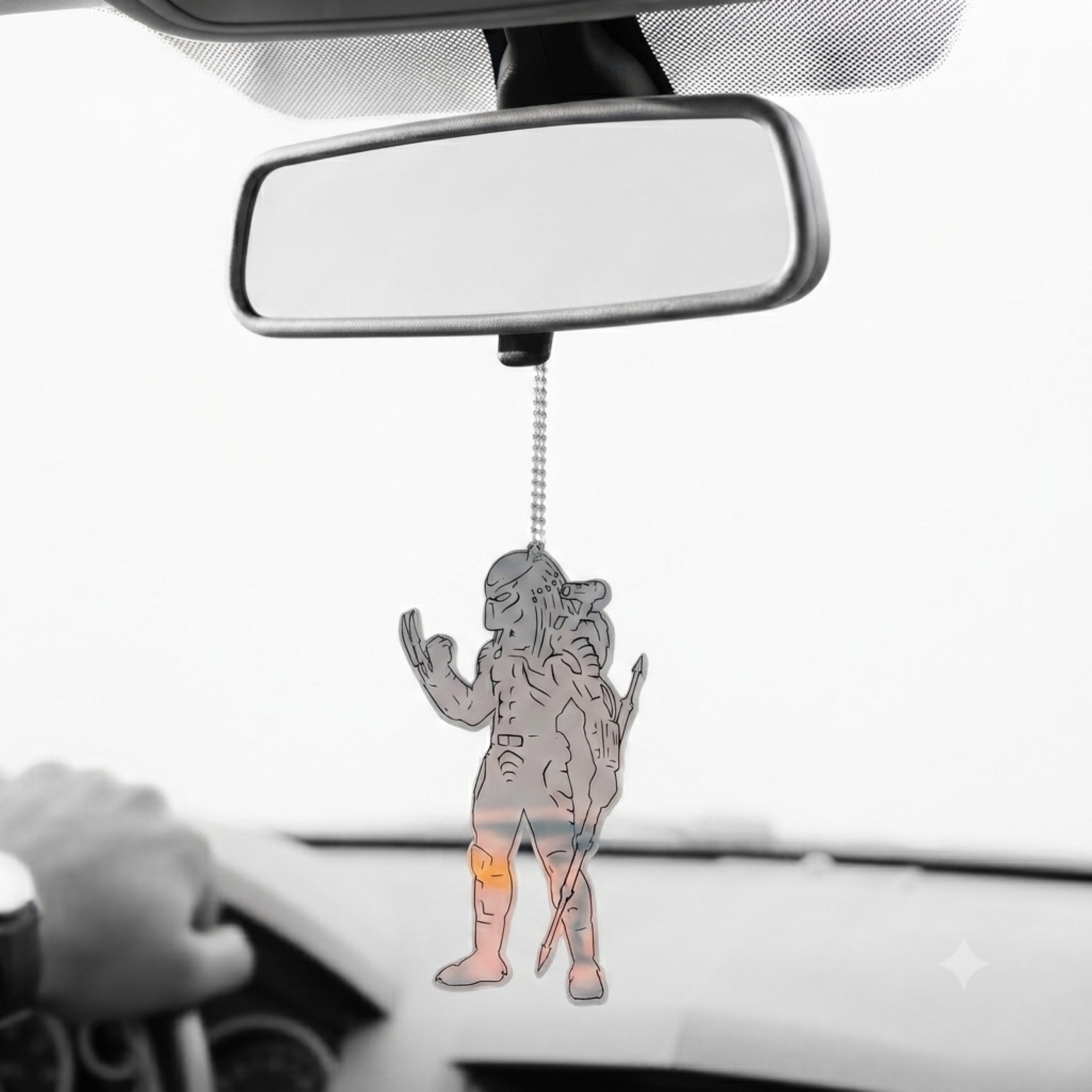 Predator 1980s Action Movie Alien Hunter Suncatcher