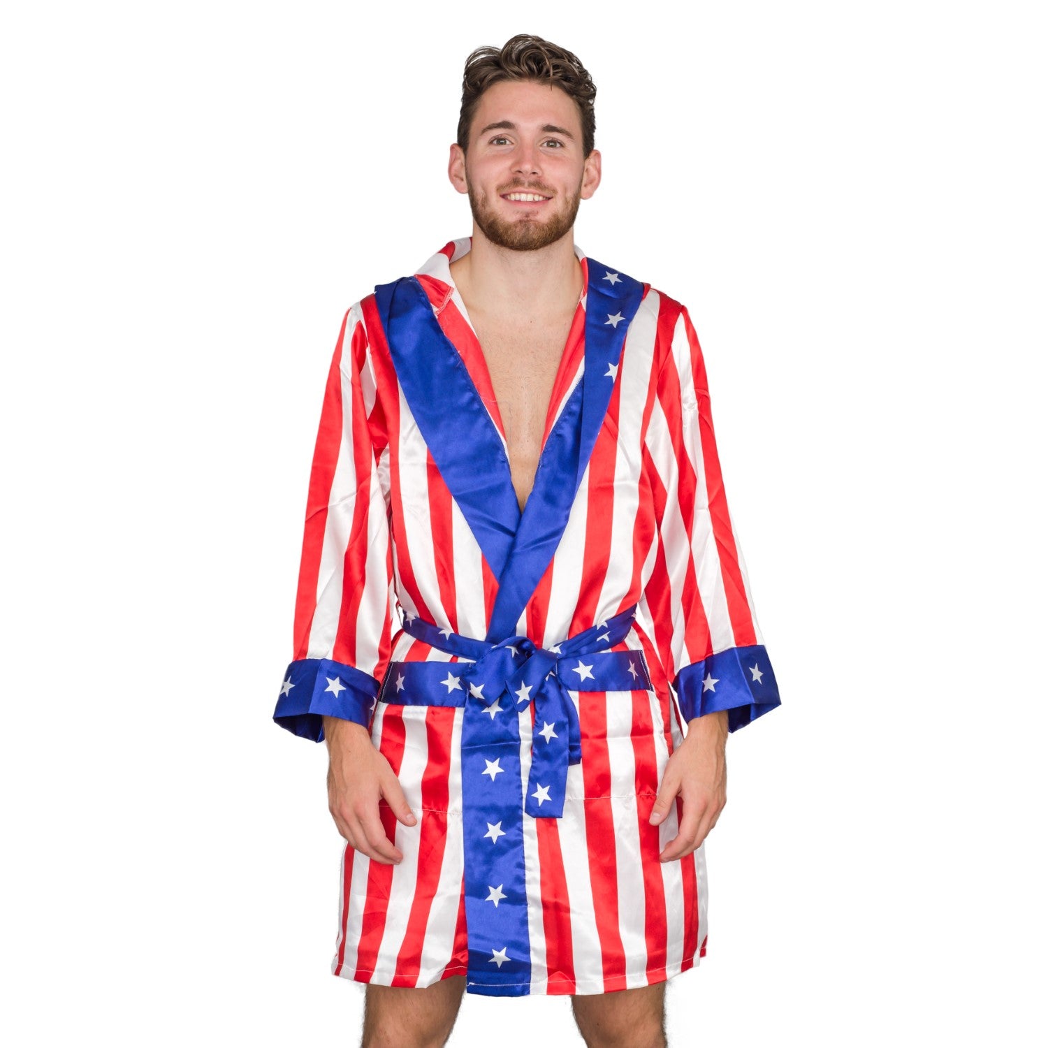 Boxing Movie Robe with Hood Halloween Cosplay Costume