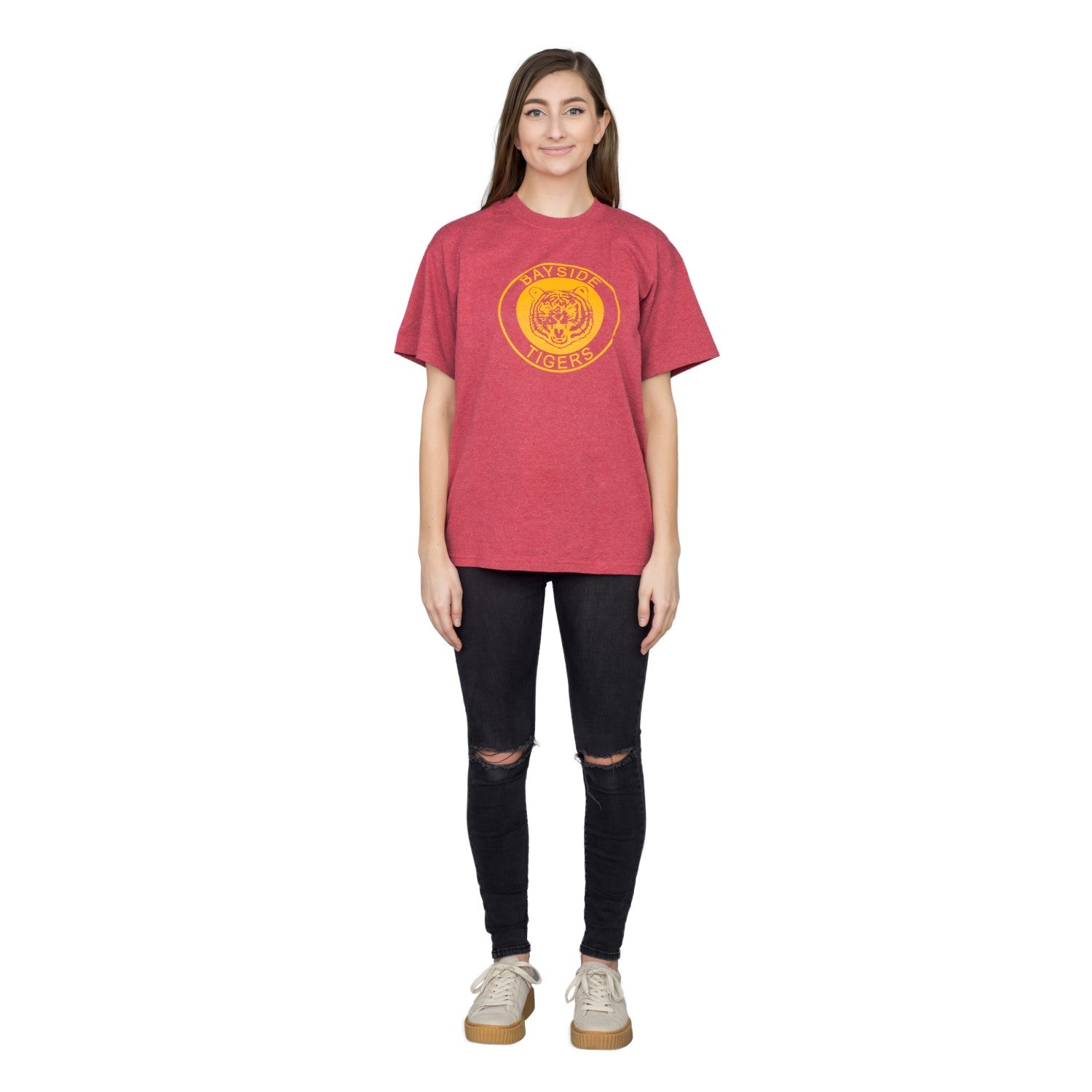 Women's SBTB Bayside Tigers School Logo Circle T-shirt