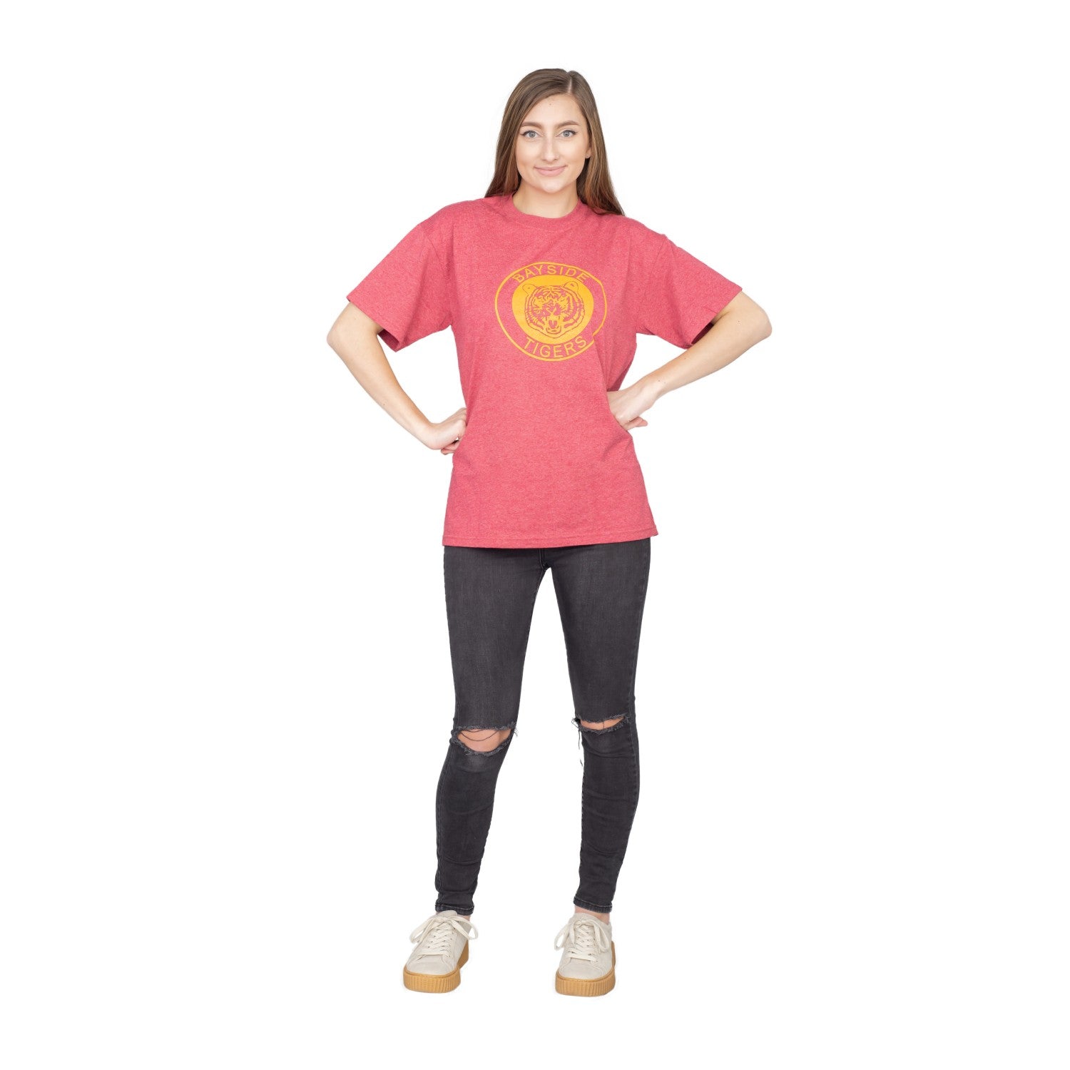 Women's SBTB Bayside Tigers School Logo Circle T-shirt