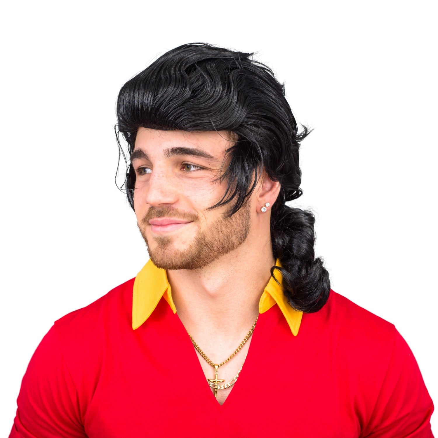 Beast Hunter Men's Halloween Cosplay Costume Shirt Gloves and Wig Set