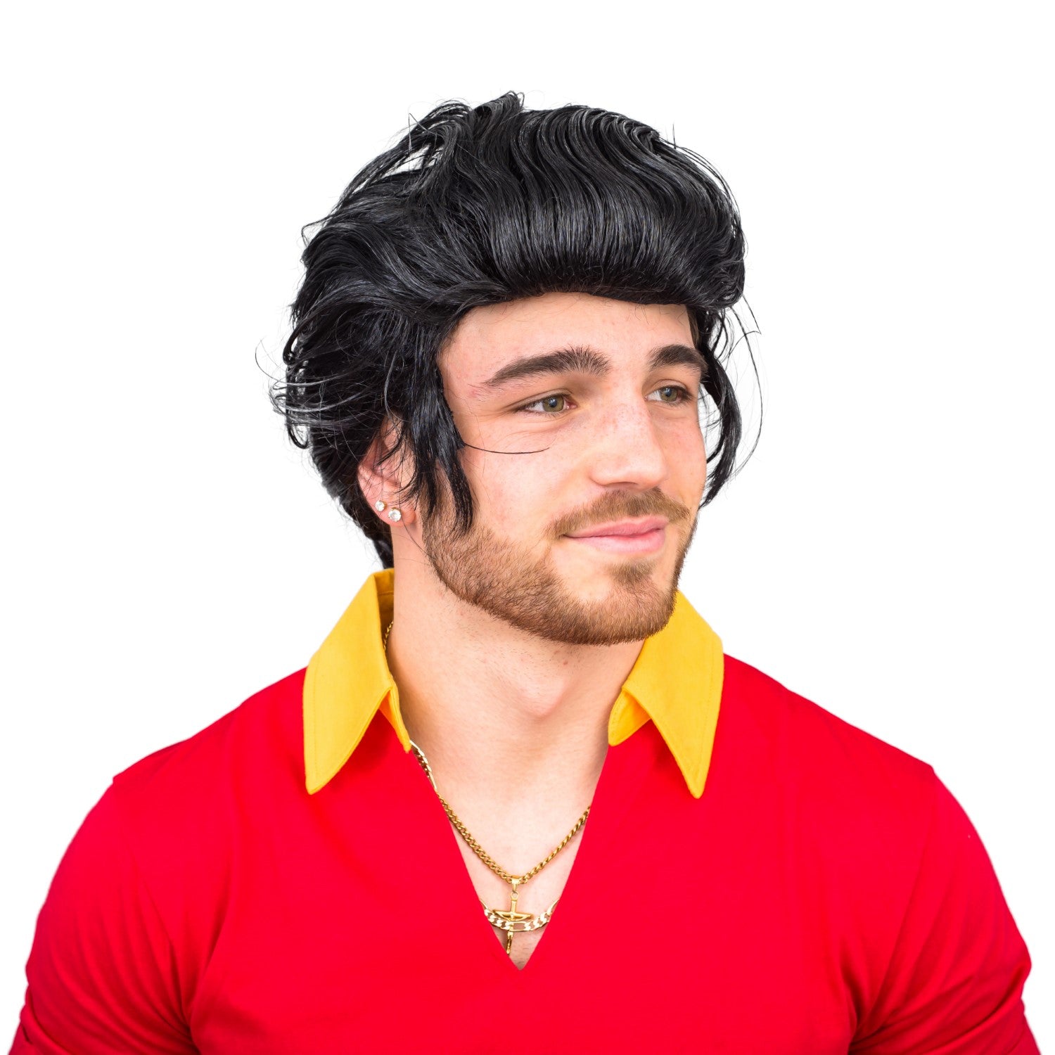 Beast Hunter Men's Halloween Cosplay Costume Shirt Gloves and Wig Set