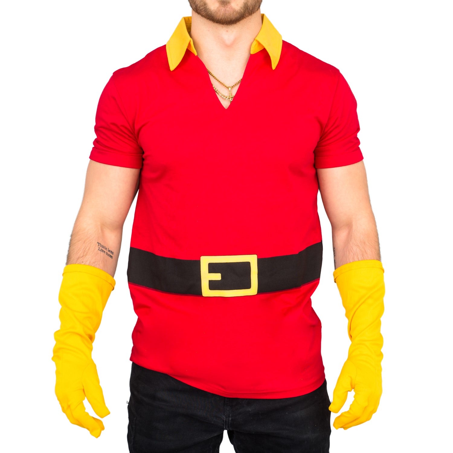 Beast Hunter Men's Halloween Cosplay Costume Shirt Gloves and Wig Set