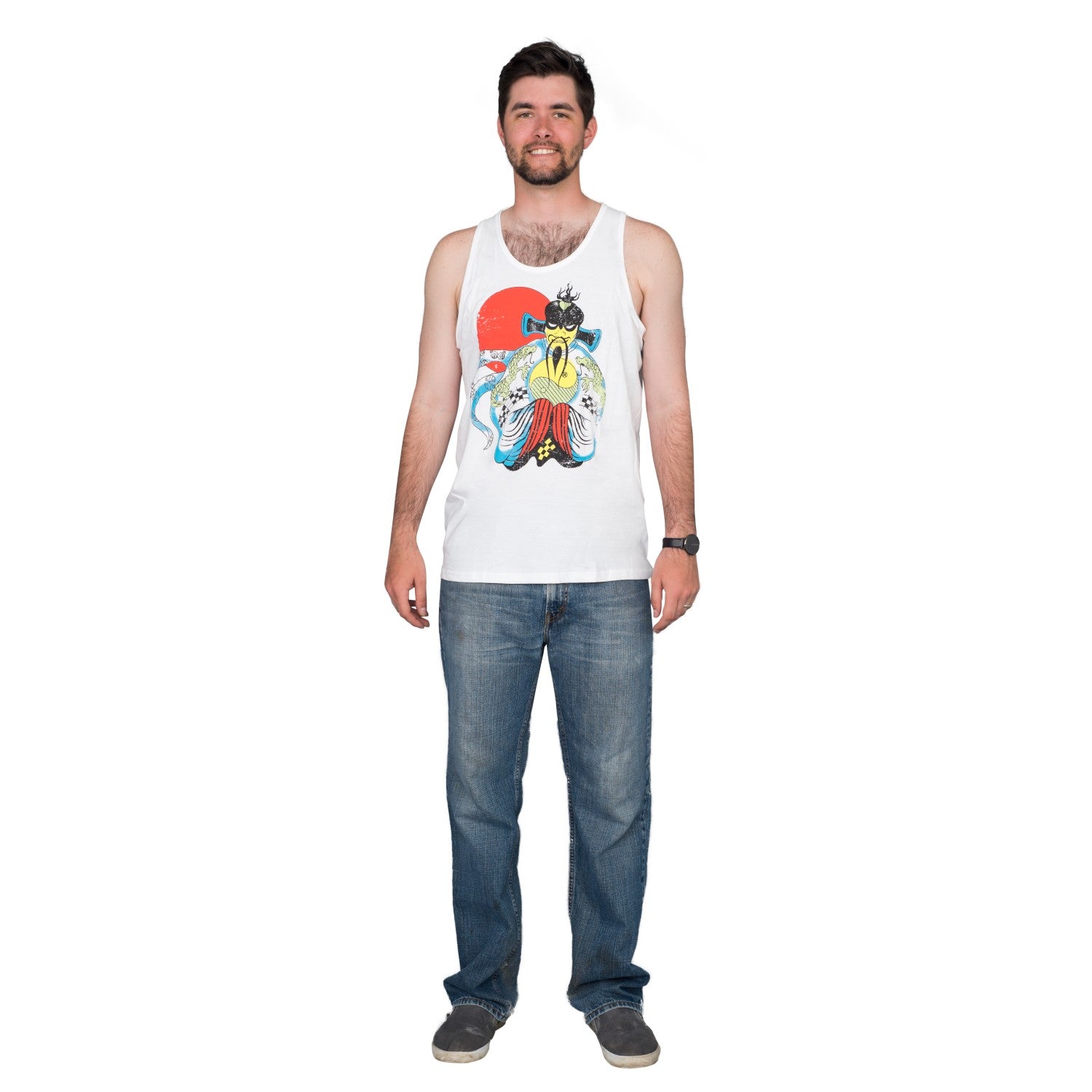 Big Trouble Little China Fu Manchu Adult Unisex Halloween Cosplay Costume Replica Tank Top