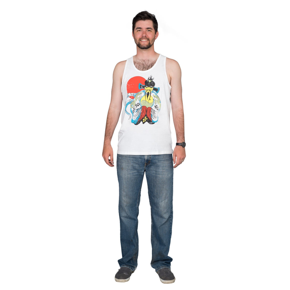 Big Trouble Little China Fu Manchu Adult Unisex Halloween Cosplay Costume Replica Tank Top