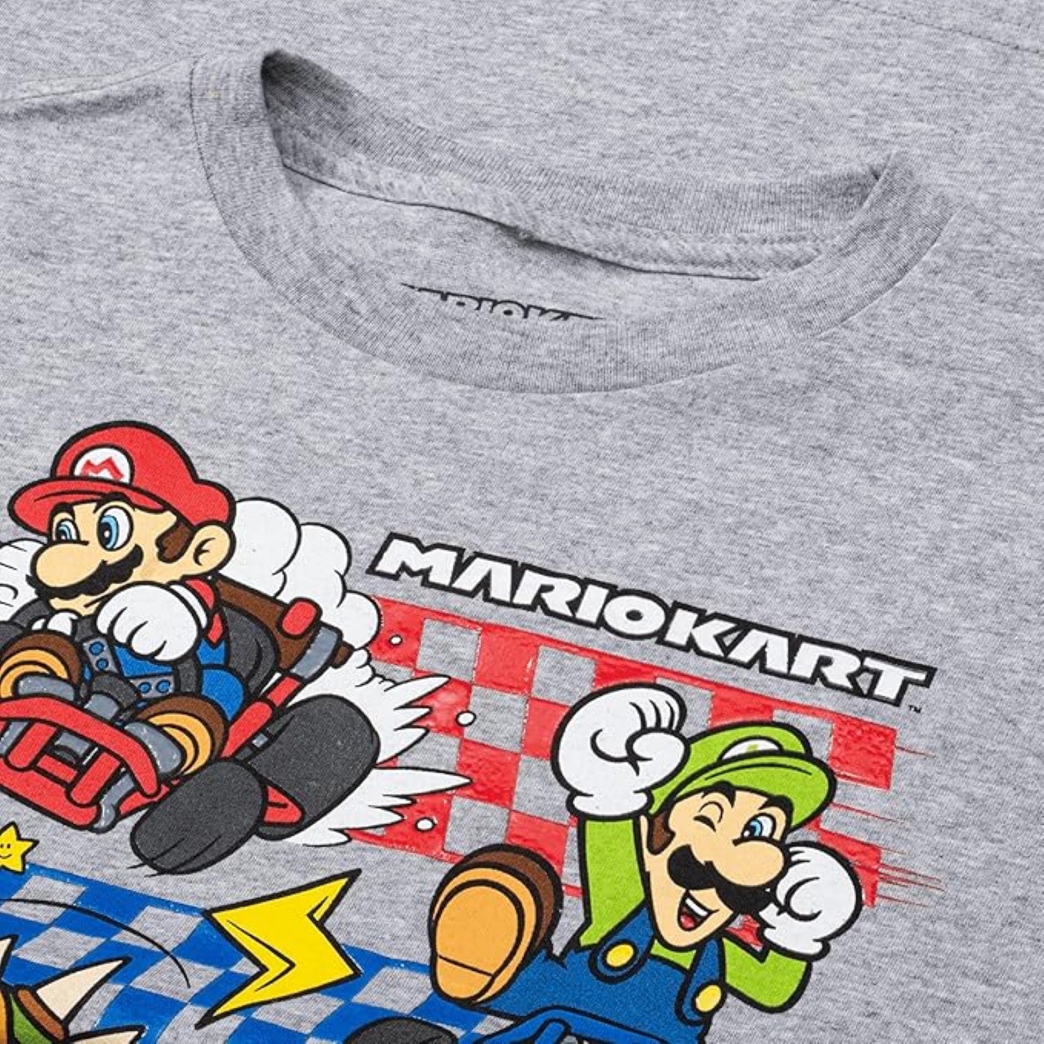 Super Mario Bros Mario Kart Officially Licensed Retro Style Gaming T-Shirt