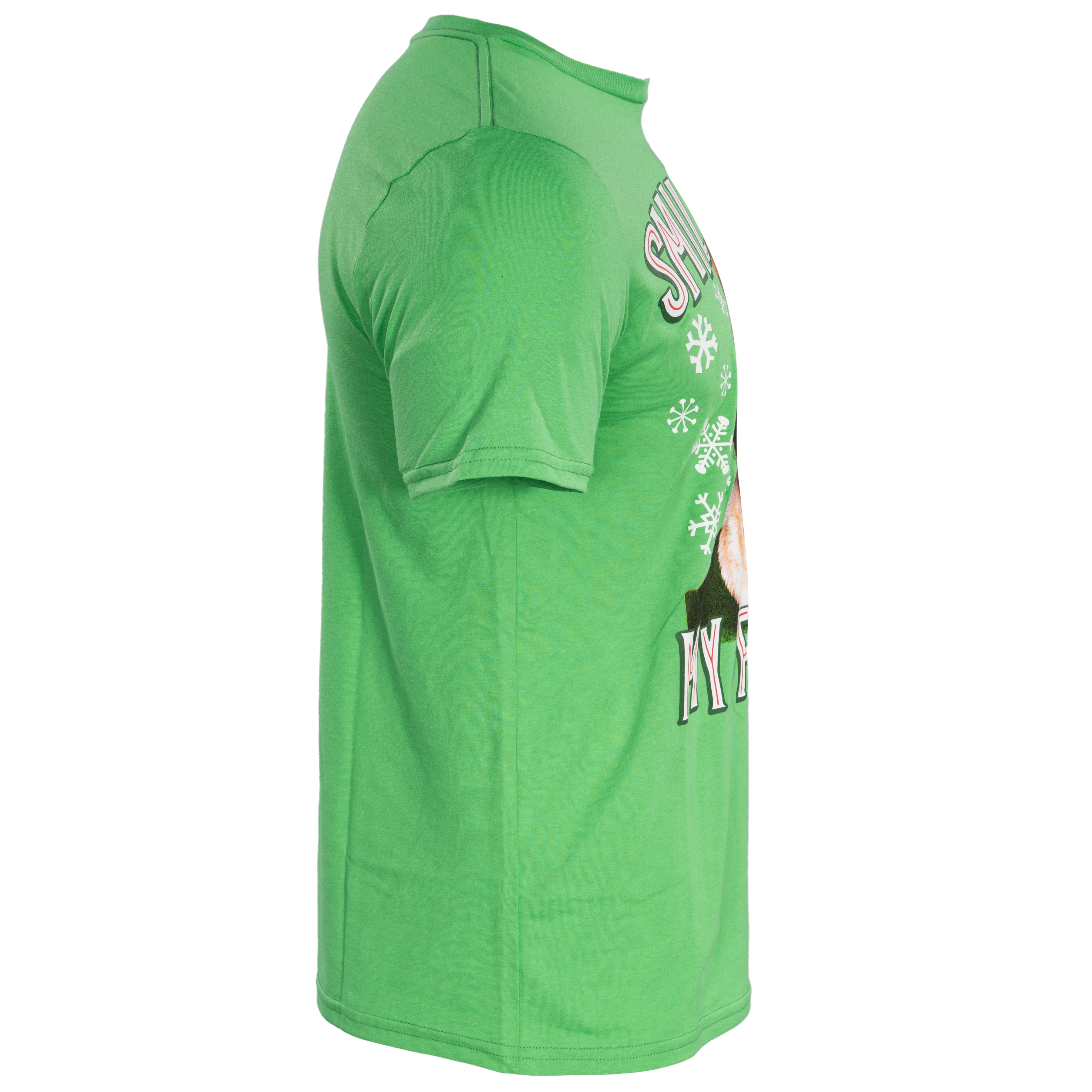 Buddy the Elf Smiling is my Favorite T-shirt Kelly Green
