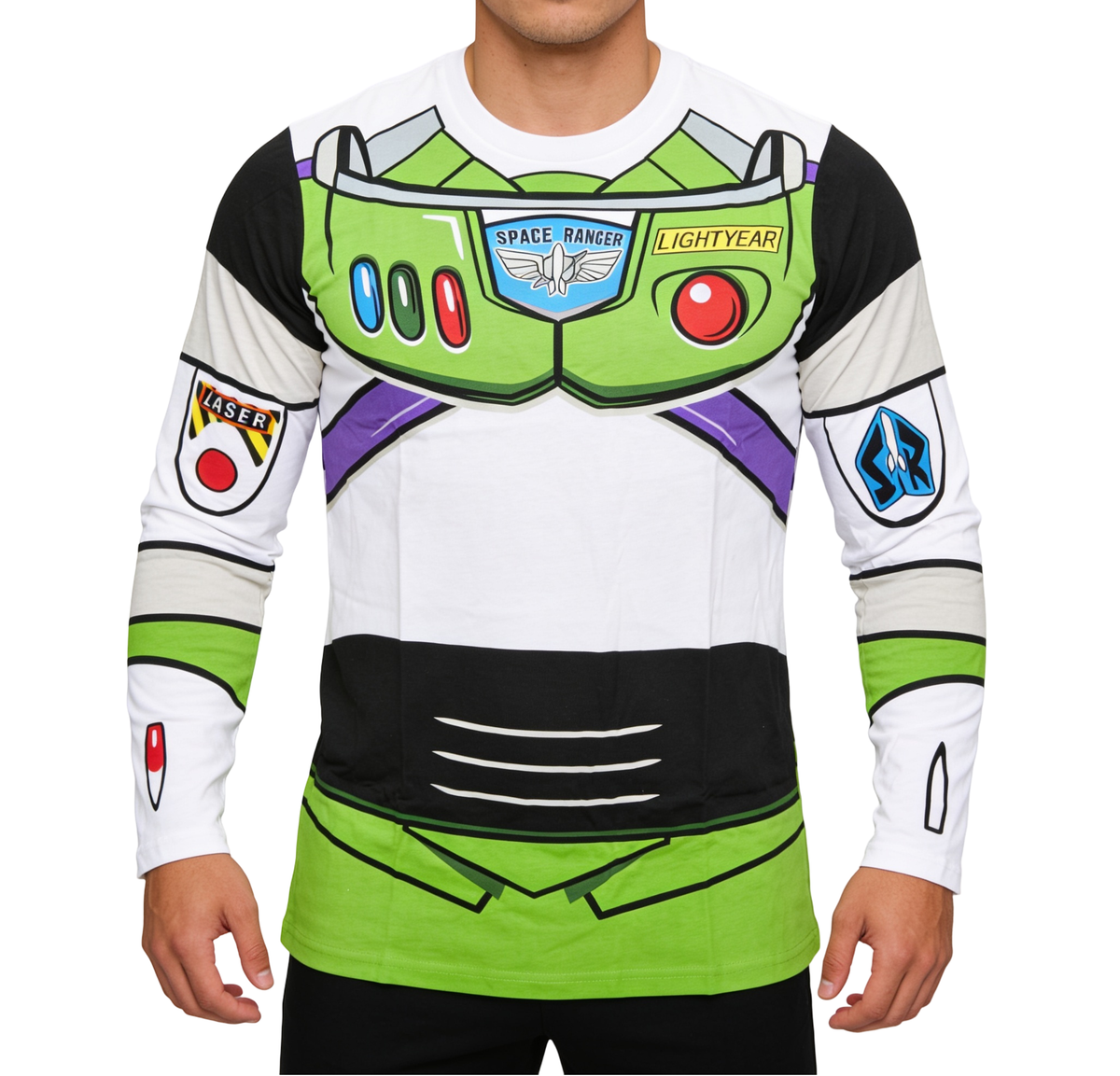I am Buzz Lightyear Adult Long Sleeve Halloween Cosplay Costume Shirt