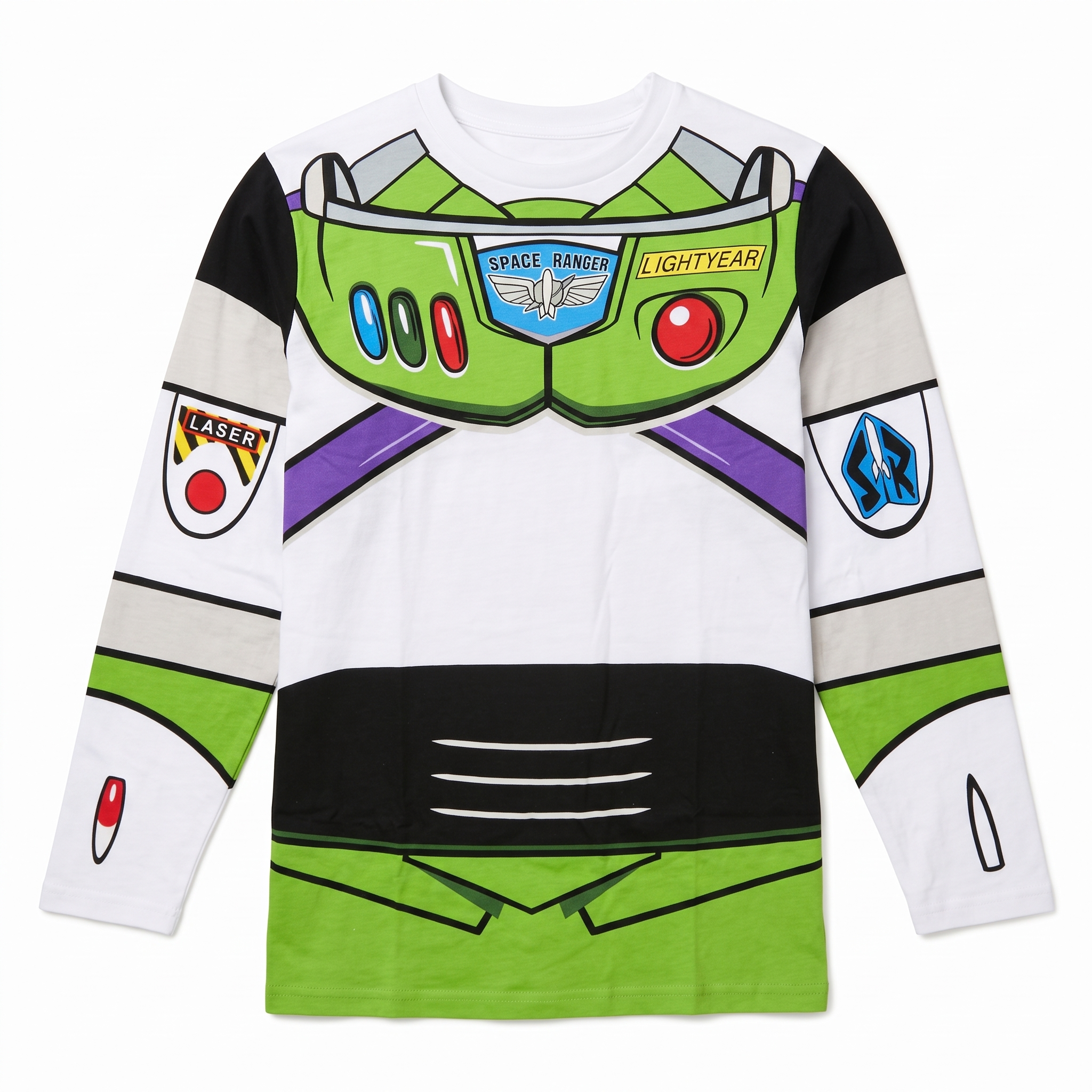I am Buzz Lightyear Adult Long Sleeve Halloween Cosplay Costume Shirt