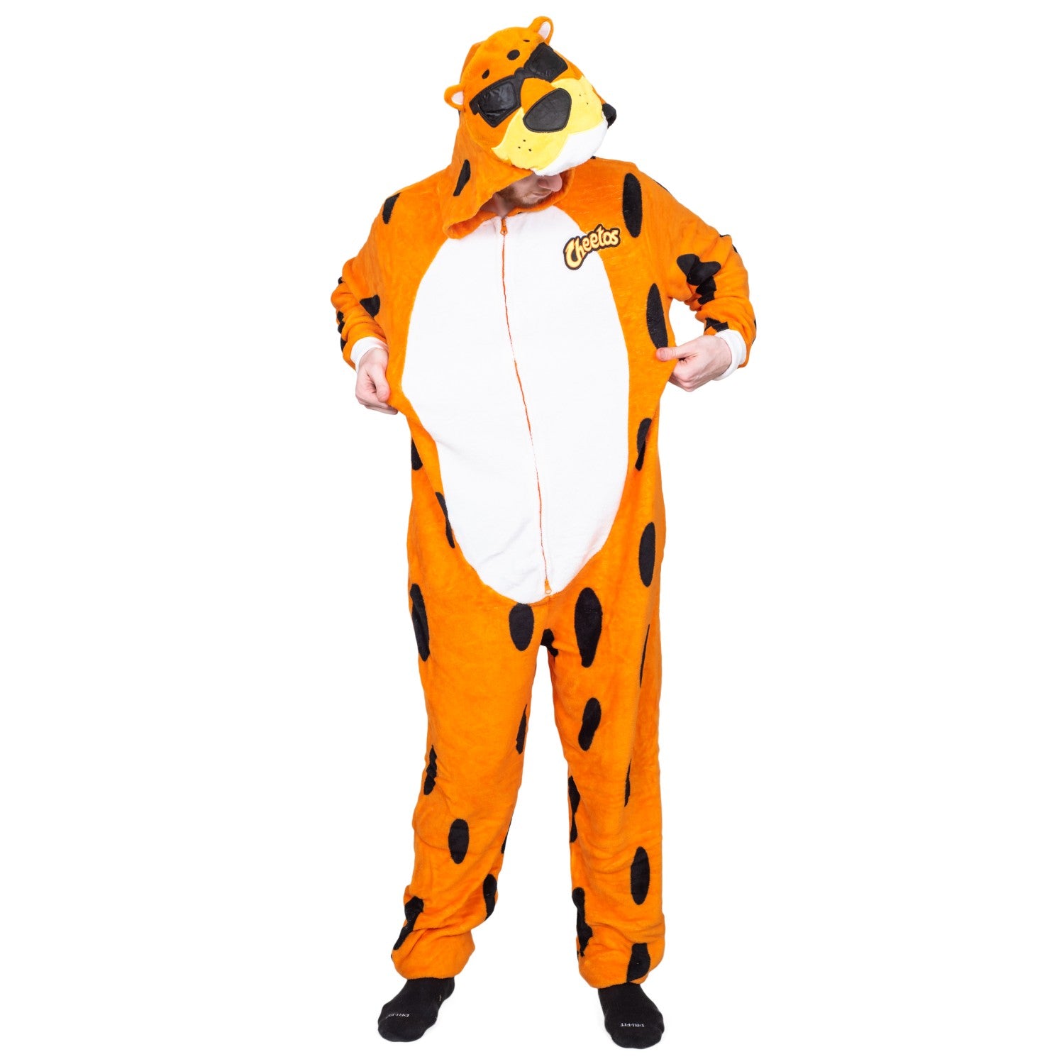 Chester Cheetos Adult Onesie Pajama Jumpsuit Halloween Costume