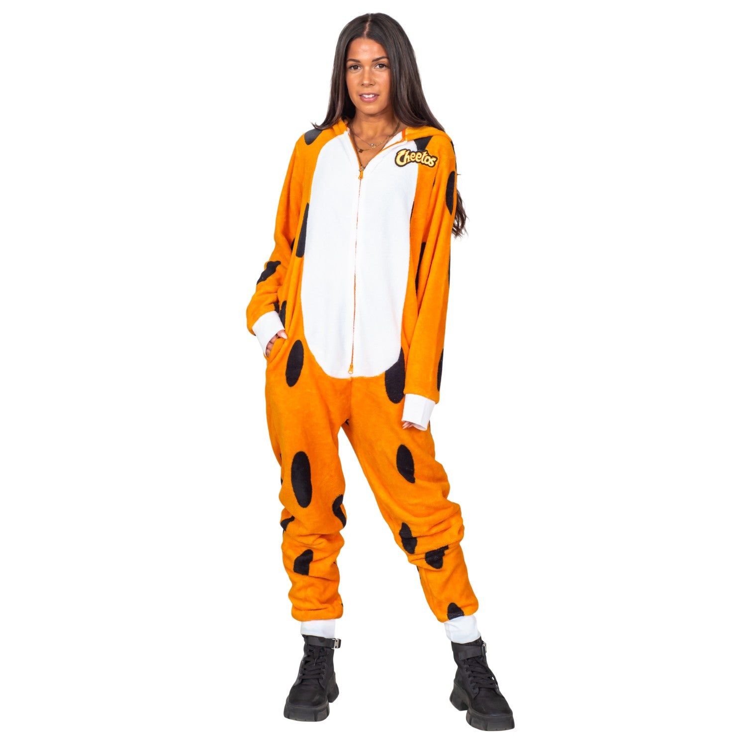 Chester Cheetos Adult Onesie Pajama Jumpsuit Halloween Costume