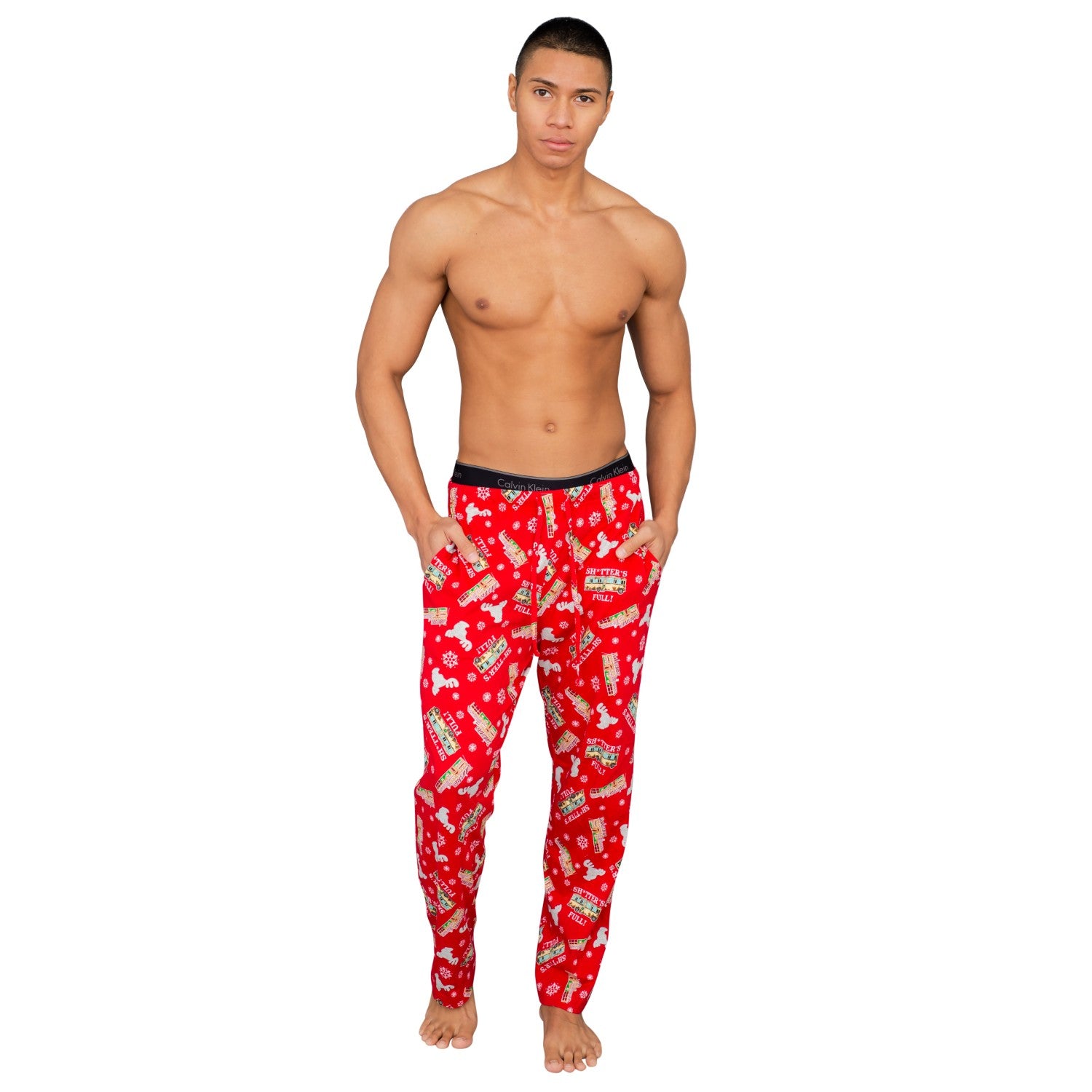 Christmas Vacation Shitter's Full Red Lounge Pants M
