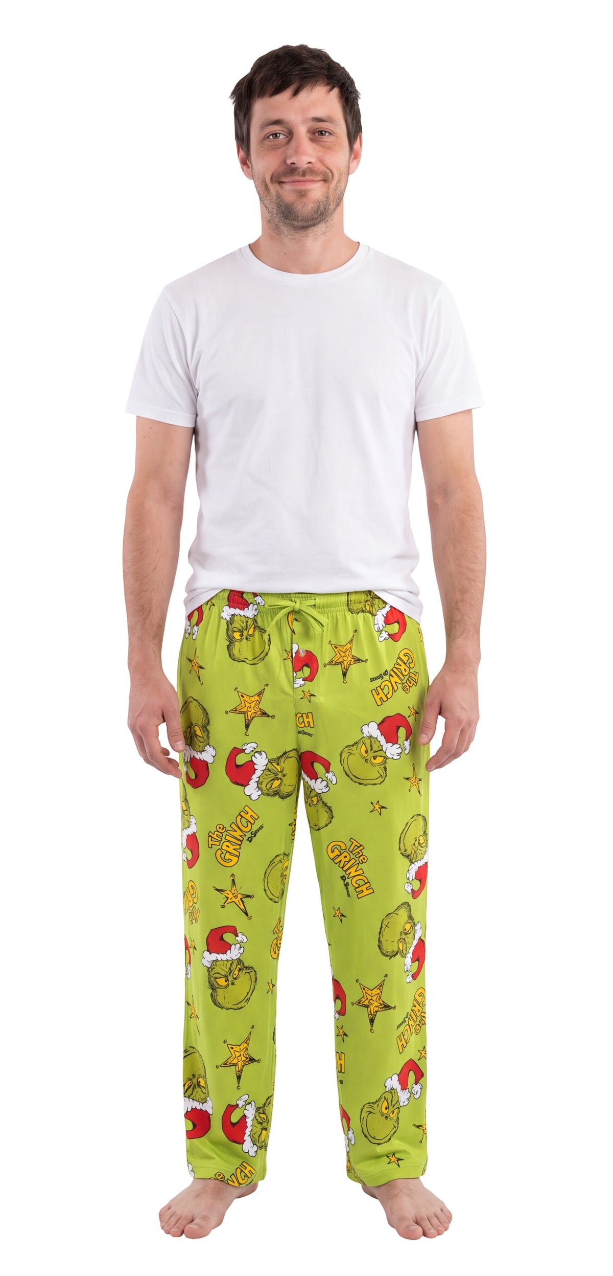The Grinch Starry Christmas Adult Lounge Pants Holiday Pajama Bottoms