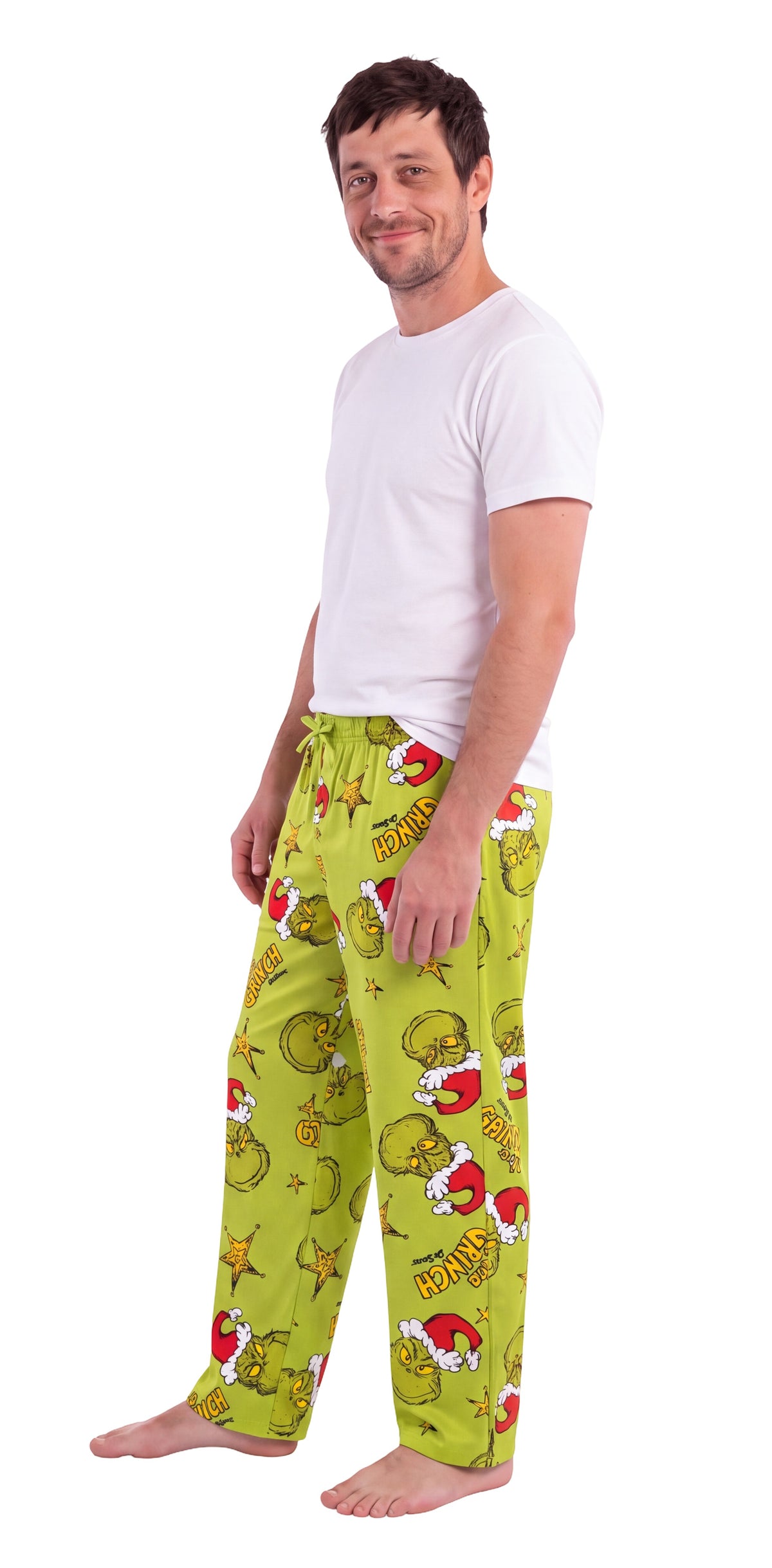 The Grinch Starry Christmas Adult Lounge Pants Holiday Pajama Bottoms