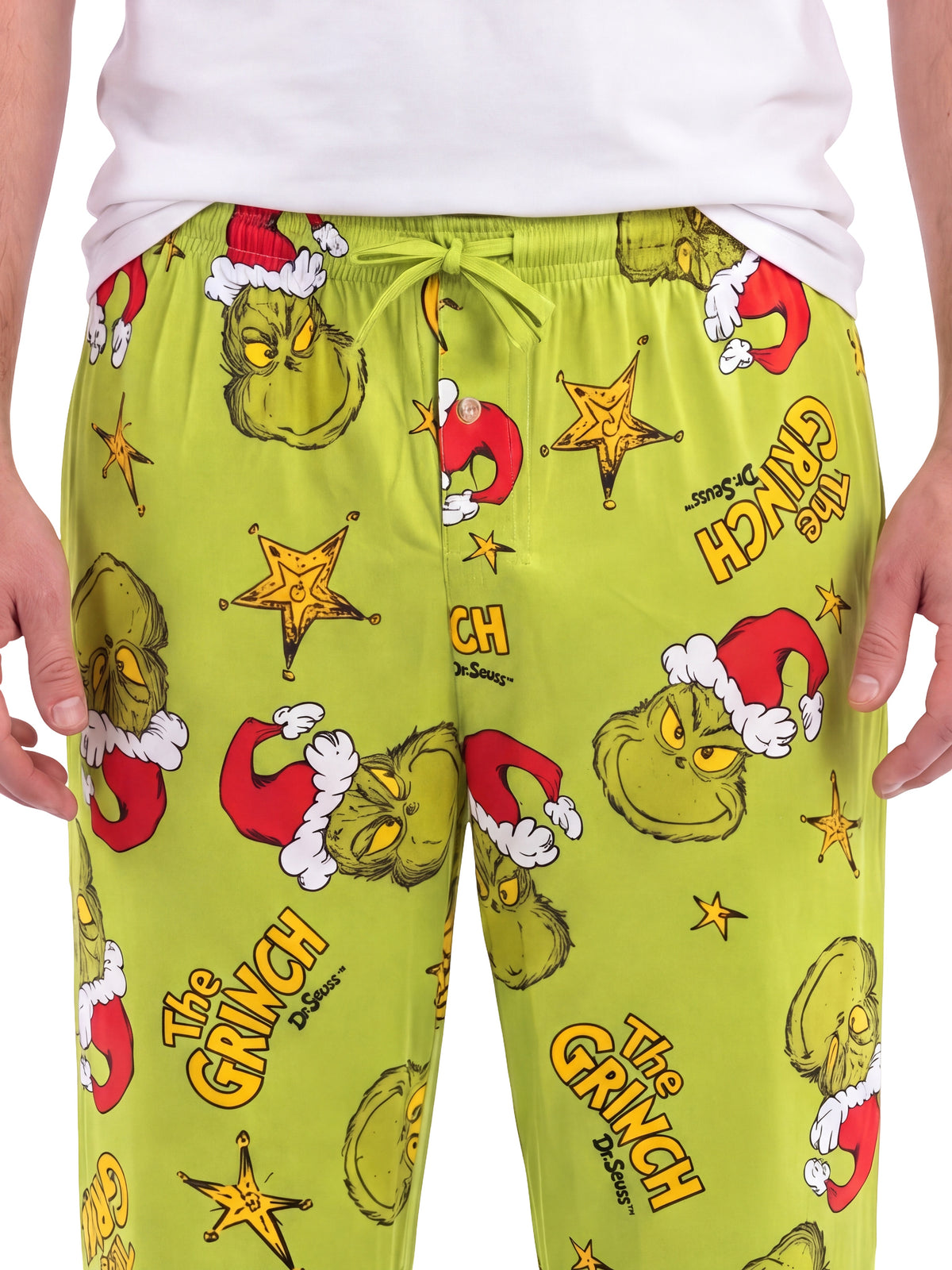 The Grinch Starry Christmas Adult Lounge Pants Holiday Pajama Bottoms