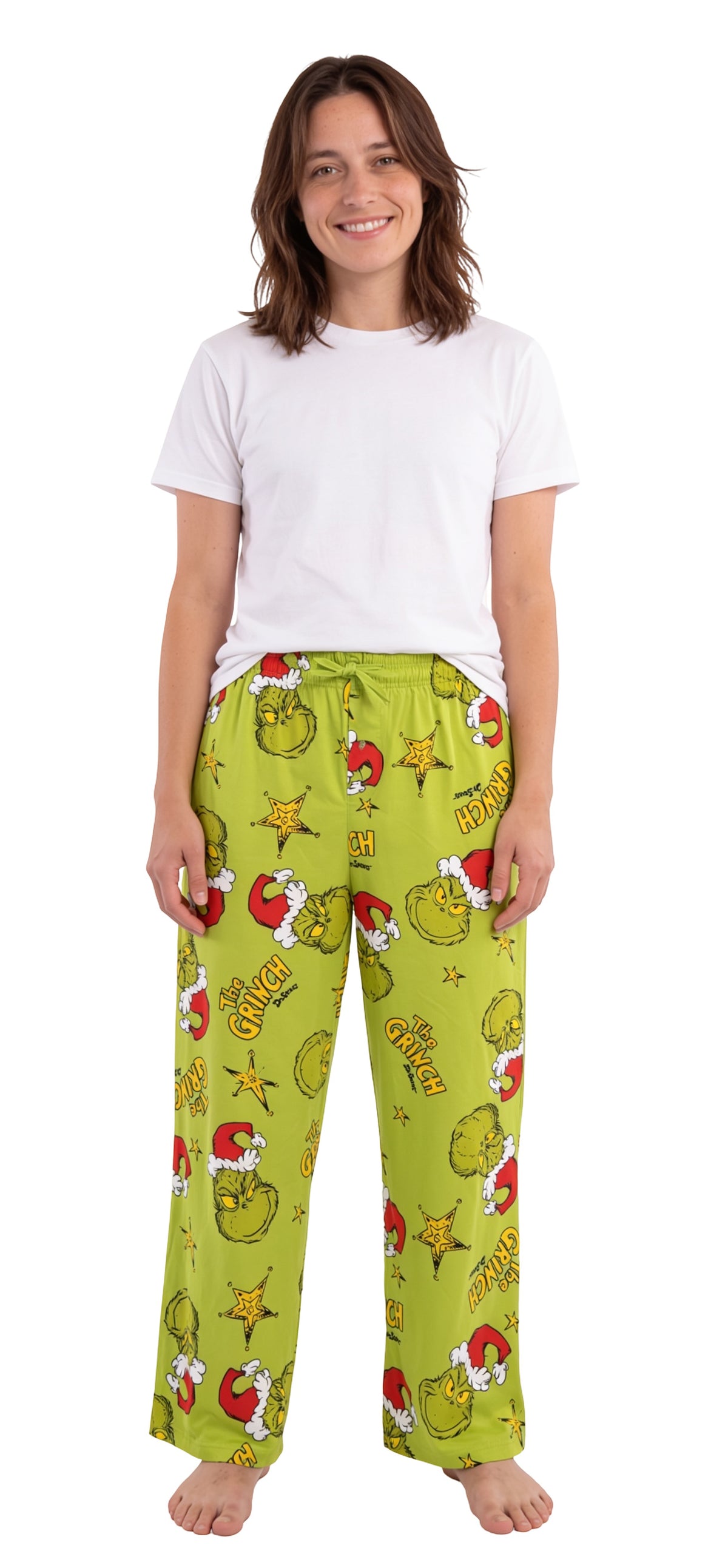 The Grinch Starry Christmas Adult Lounge Pants Holiday Pajama Bottoms