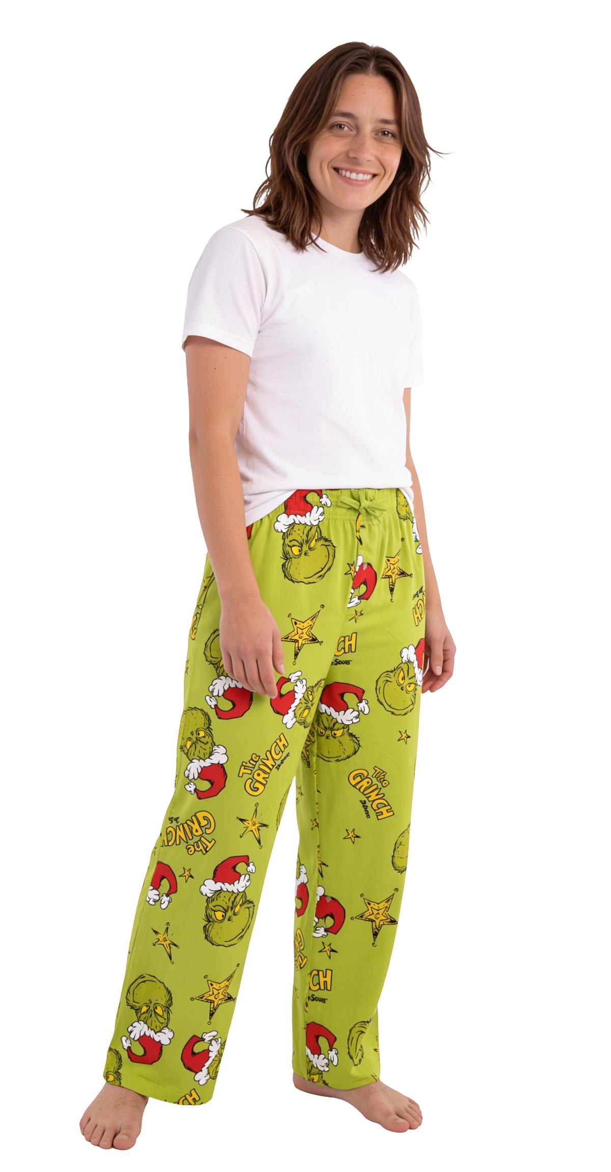 The Grinch Starry Christmas Adult Lounge Pants Holiday Pajama Bottoms