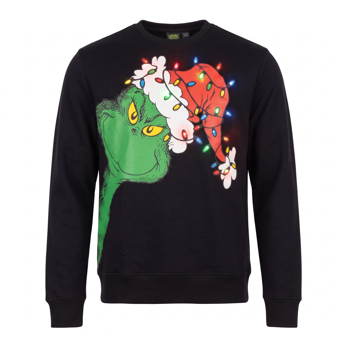 Grinch Adult Unisex LED Light Up Ugly Christmas Season Sweatshirt