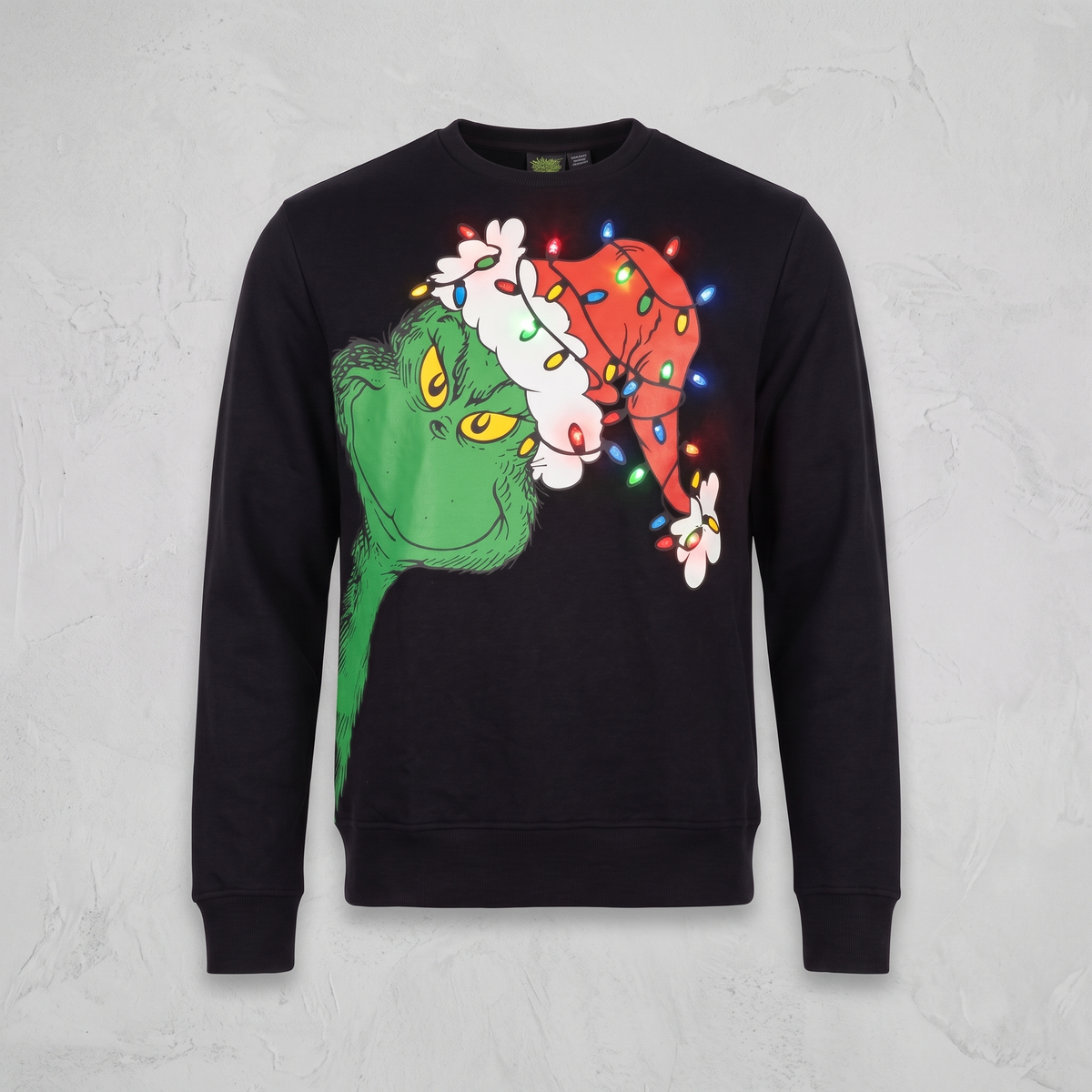 Grinch Adult Unisex LED Light Up Ugly Christmas Season Sweatshirt